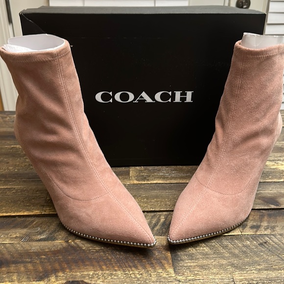 Coach Blush Whitney Suede Bootie - gently worn - Picture 1 of 4